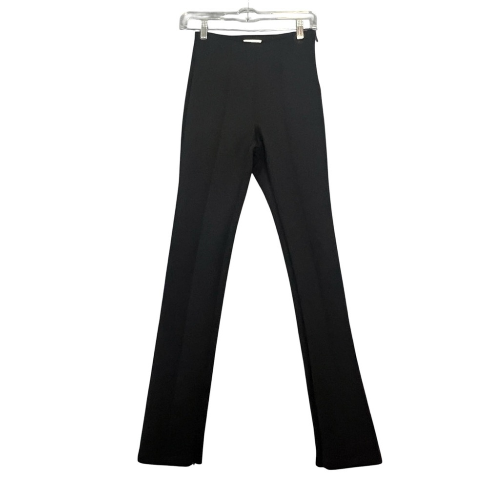 GOOD AMERICAN Good Waist Scuba Ankle Zippers Pant Slacks Black Size 1 (Small) - Picture 2 of 15
